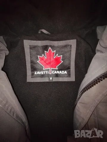 Мъжко зимно яке/парка Zavetti Canada – размер M (Тъмносиво), снимка 8 - Якета - 56145322