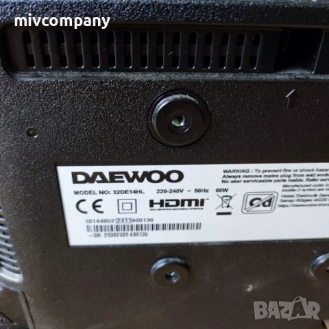 Телевизор 32'Daewoo 32DE14HL, снимка 3 - Телевизори - 53465784