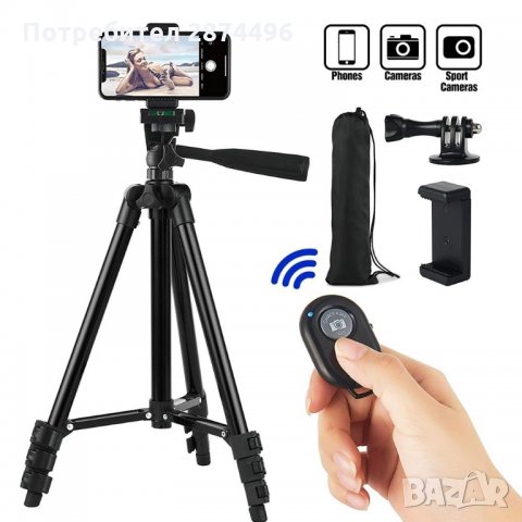 TF 3110 Универсален статив за телефон и фотоапарат, снимка 3 - Друга електроника - 35818626