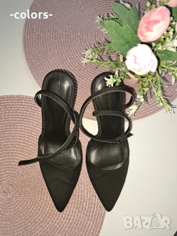 Обувки с ток Bershka, снимка 2 - Дамски обувки на ток - 50594393