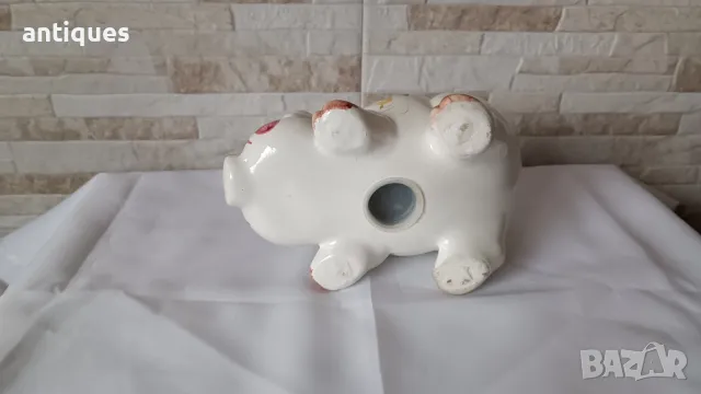 Стара порцеланова касичка - Прасе , снимка 7 - Антикварни и старинни предмети - 50095589