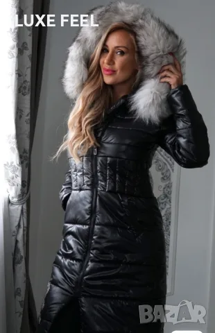 🤍 Естествен Косъм 🤍Дамско Зимно Яке S -6XL