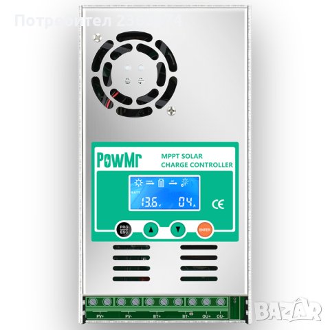MPPT соларен контролер 60А - 12V 24V 48V вход до 190v регулатор мппт, снимка 2 - Други стоки за дома - 40418453