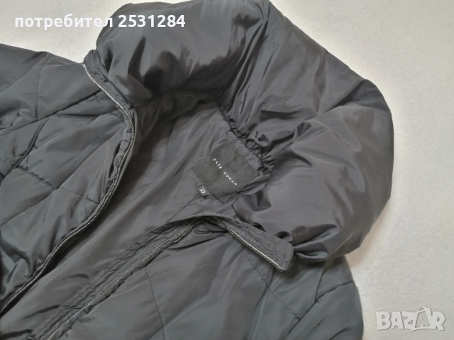 Зимно черно яке, като ново, без забележки , снимка 5 - Якета - 52539693