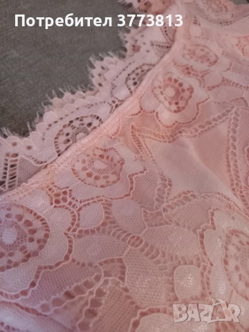 Нежна светлорозова рокля с дантела и тюл – подходяща за бал, кръщене или официални поводи, снимка 3 - Рокли - 52511497
