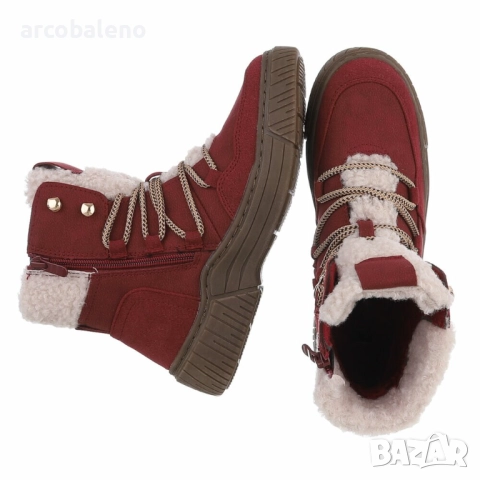 Дамски боти с връзки, 5цвята , снимка 8 - Дамски боти - 52021854