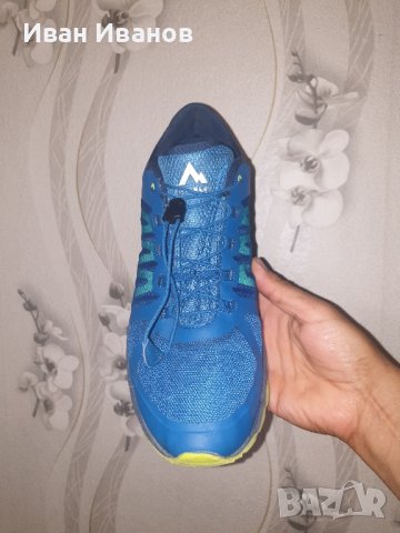 туристически обувки  MCKINLEY KANSAS II AQB BLUE PETROL/GREEN LIME  номер 45, снимка 9 - Маратонки - 42346631
