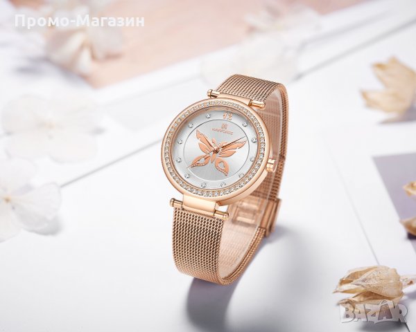Дамски часовник NAVIFORCE Rose Gold/Silver 5018 RGW. , снимка 5 - Дамски - 34728018