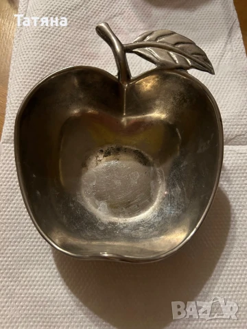 Метална купа за ядки, за колекция, украса