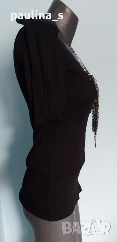 Маркова еластична блуза Pieces / унисайз , снимка 6 - Блузи с дълъг ръкав и пуловери - 44776207