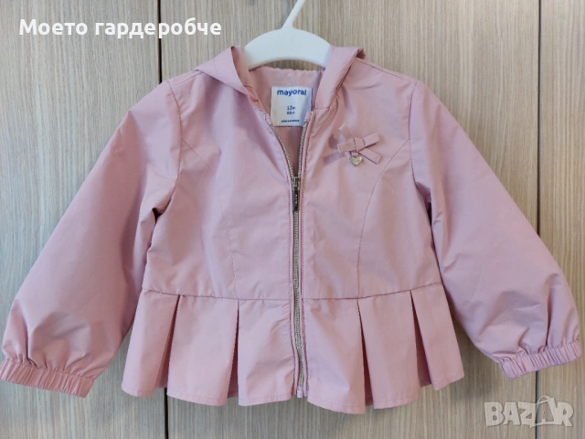 Бебешко преходно тънко яке с качулка на Mayoral, размер 80 (12месеца