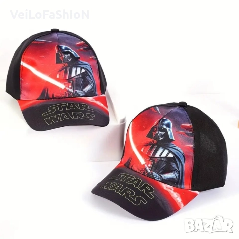 Нова детска шапка с козирка Star Wars - Дарт Вейдър, снимка 3 - Шапки, шалове и ръкавици - 51535356