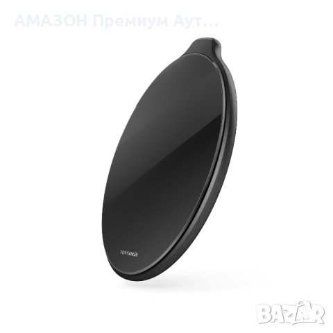 VONMAHLEN Aura Glass-Универсално безжично QI зарядно за телефони и устройства/стилен стъклен дизайн, снимка 1