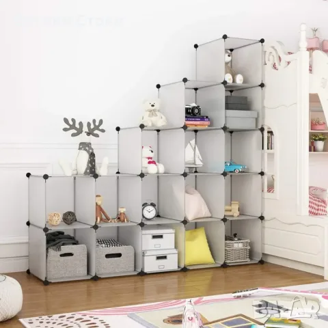 Модулен гардероб ELEGANCE с 16 просторни модула, снимка 6 - Гардероби - 56230059