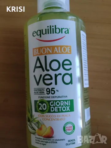 Сок алое вера с вкус на праскова 1литър 