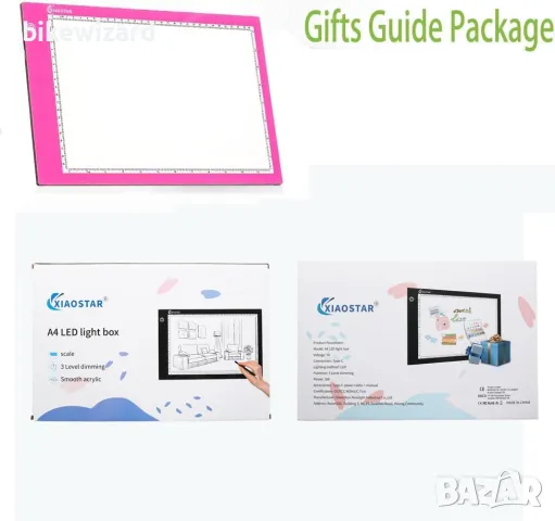 A4 LED Copy Board  светлинна дъска за рисуване НОВА, снимка 3 - Други игри - 49503882