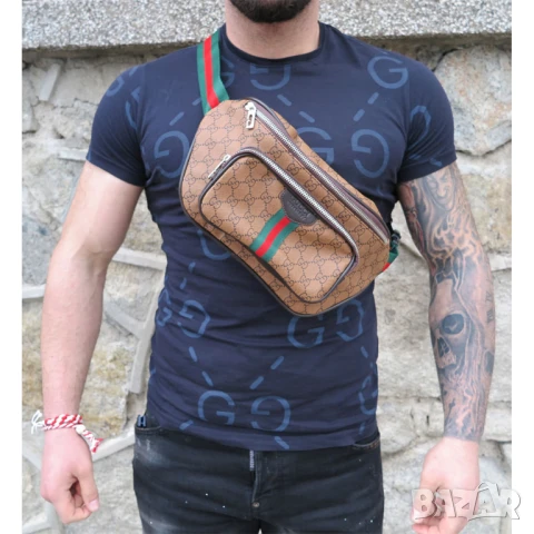 🌟 Стилна голяма чанта тип гърди GUCCI – налични 3 цвята! 🌟, снимка 2 - Чанти - 51131720