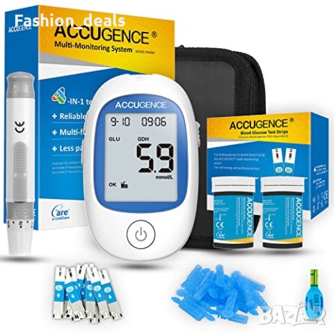 Нов Домашен комплект за тестване на кръвна глюкоза/50 броя тест лентички