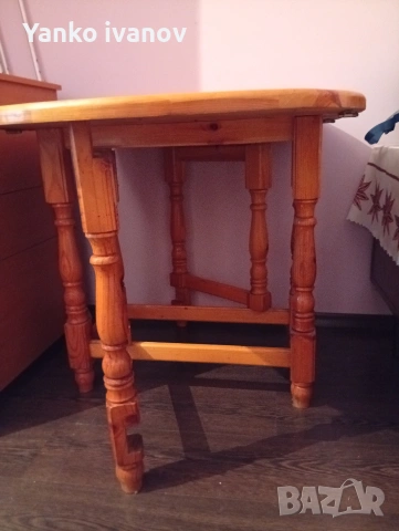 Дървена згаваъма маса, снимка 4 - Маси - 53233911