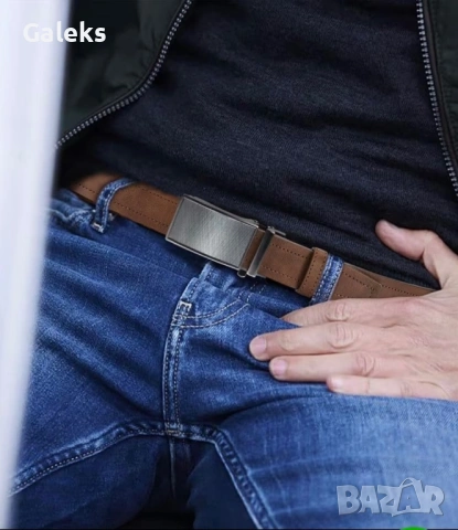 Мъжки универсални колани с изчистена геометрия и стил на катарамата в 3 версий!