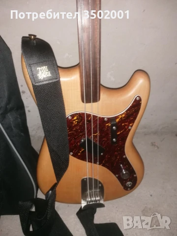 fretless бас, триструнен