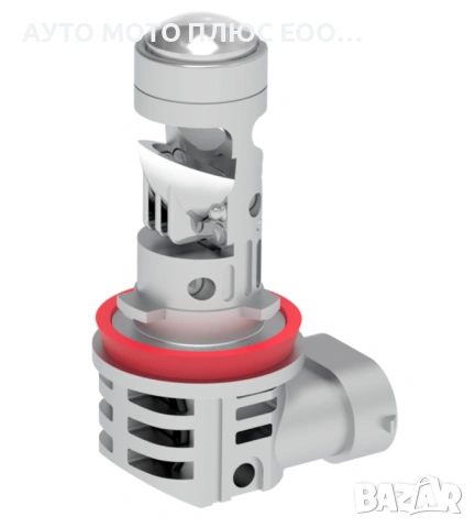 LED диодни крушки за фарове с Лупа - H11 CANBUS, 12V, 40W, 12 400LM, снимка 7 - Аксесоари и консумативи - 53132437
