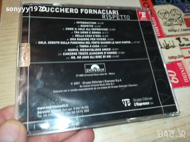 ZUCCHERO ORIGINAL CD-MADE IN ITALY 2309251059, снимка 5 - CD дискове - 51804784