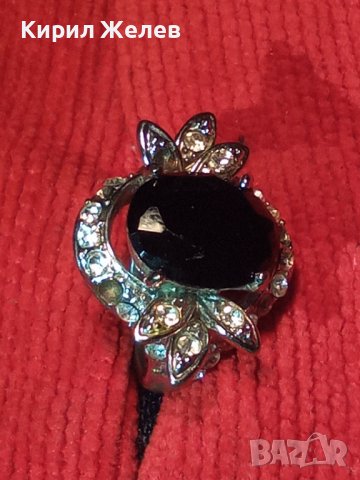 ПРЕКРАСЕН ФЛОРАЛЕН АР НУВО ПОСРЕБРЕН ПРЪСТЕН с ЮВЕЛИРНО ФАСЕТИРАН ГОЛЯМ МАРКАЗИТ и ЦИРКОНЧЕТА 70571, снимка 16 - Пръстени - 37512615