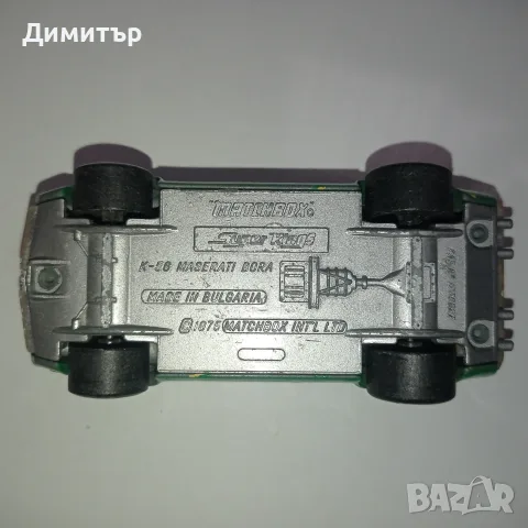 Метална количка Matchbox Bulgaria – Maserati Bora K-56 , снимка 8 - Колекции - 55777980