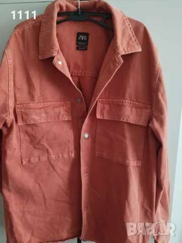 Дънково яке Zara р-р L., снимка 10 - Якета - 49311015