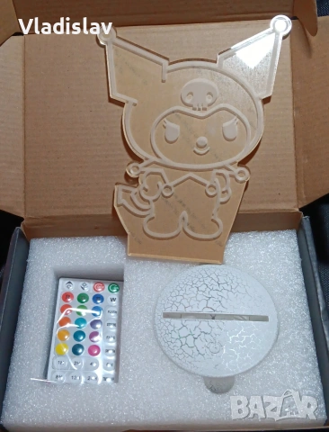 3D LED лампа Spider-Man/Хари Потър/Kuromi/Hello Kitty, снимка 8 - Детски нощни лампи - 52234899