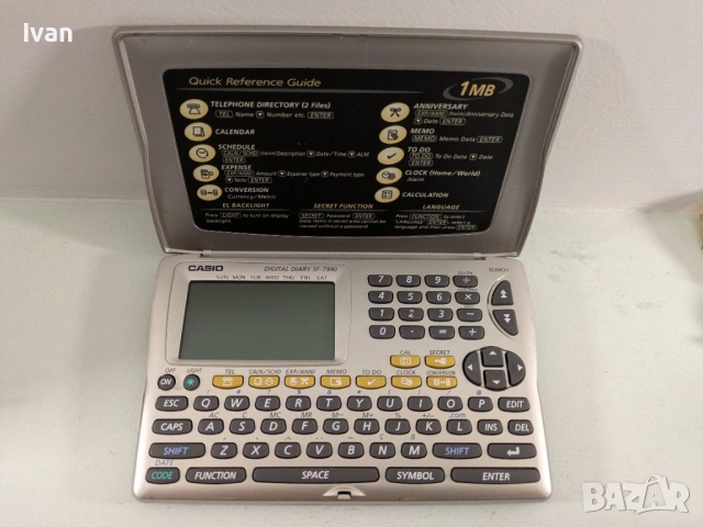 Vintage дигитален дневник Casio SF-7990 1MB памет, снимка 2 - Друга електроника - 53842657