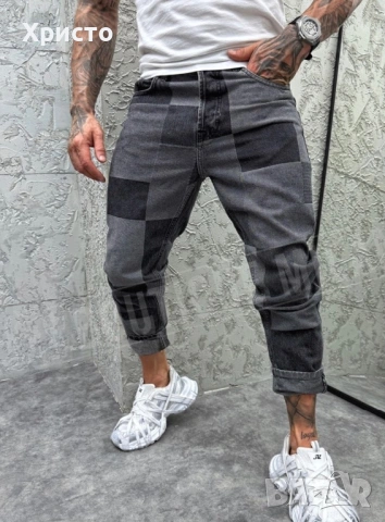 Мъжки двуцветни дънки