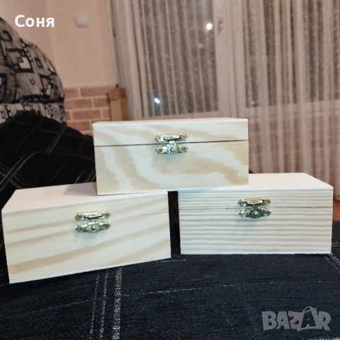 Дървени правоъгълни кутийки за вашите проекти и идеи , снимка 4 - Декорация за дома - 53063098