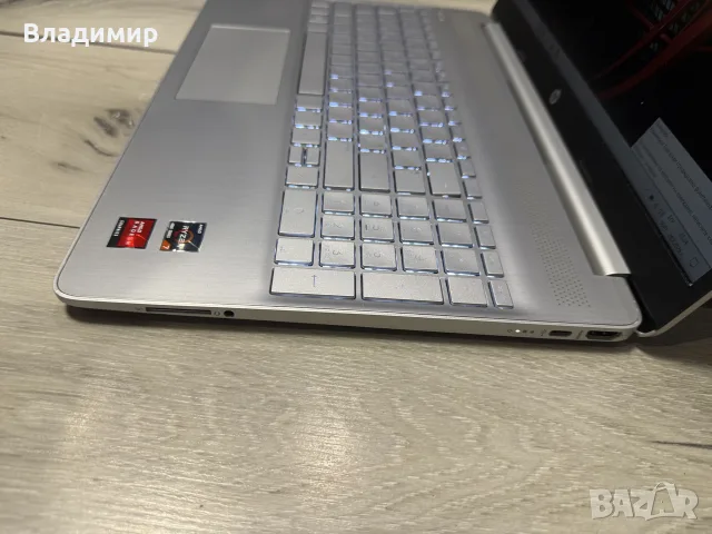 Hp 15s-Ryzen 7 4700u/16гб/512гб nvme/Подсветка, снимка 6 - Лаптопи за работа - 55884959