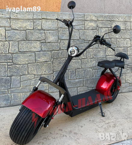 Електрически скутер ’Harley’ 1500W 60V+LED Дисплей+Преден LED фар+Bluetooth+Аларма+Габарити-2025г, снимка 11 - Мотоциклети и мототехника - 36385536