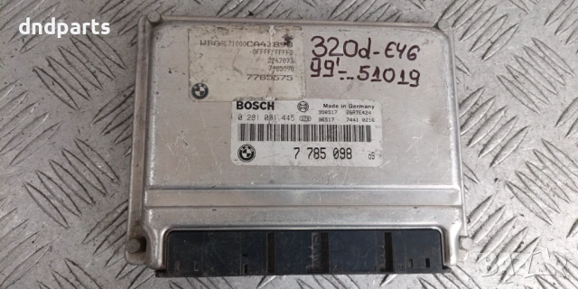 Компютър BMW E46 320D 1999г. 7785098 0281001445 