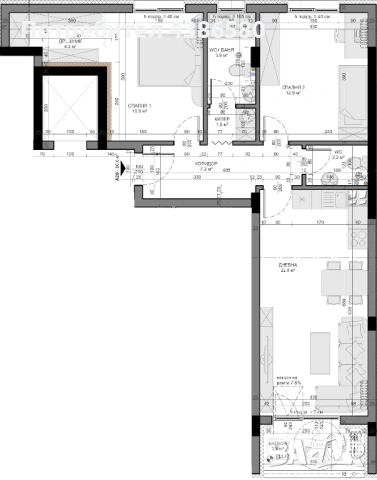 ПРОДАВА ТРИСТАЕН АПАРТАМЕНТ кв. Владиславово, гр. Варна, снимка 9 - Апартаменти - 52280701
