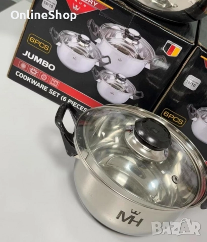 Комплект тенджери от 6 части , снимка 7 - Съдове за готвене - 52183766