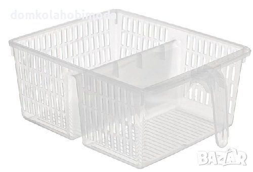 Органайзер за хладилник, двоен с дръжка 24x33x13cm, снимка 2 - Кутии за храна - 41559706
