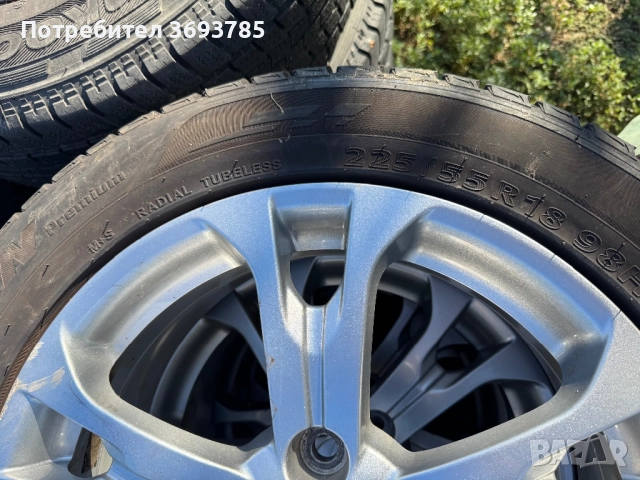 Джанти 18 ки с гуми 225/55, снимка 3 - Гуми и джанти - 51475466