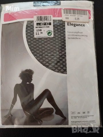 40/42 Черен чорапогащник мрежа