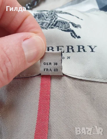 Burberry шлифер тренчкот M 38 оригинал, снимка 9 - Шлифери - 55717604