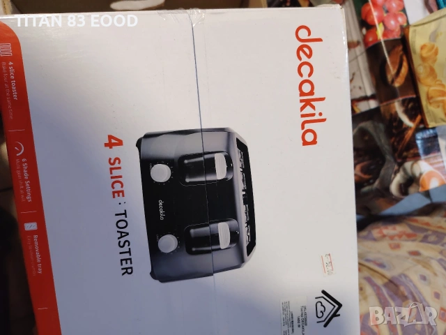 Тостер DECAKILA, 1400 W, снимка 2 - Тостери - 53246934