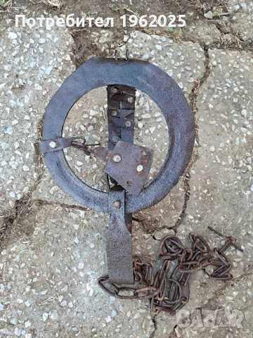 Соц Стар Ръчно Кован Капан Клюса За Животни., снимка 5 - Антикварни и старинни предмети - 51741646
