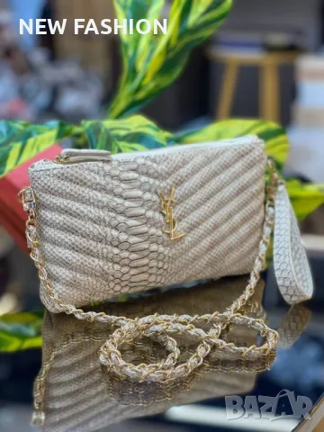 Дамски Кожени Чанти ✨ YVES SAINT LAURENT , снимка 4 - Чанти - 50394352