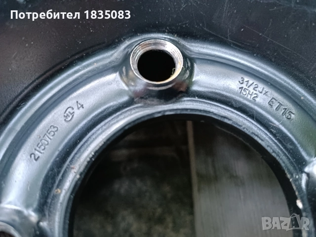 Резервна гума/патерица 15ка 4х108 Peugeot, Citroen, Opel, снимка 4 - Гуми и джанти - 51548215