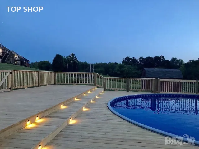 LED светлини за двор, градина, стълби, пътеки, под 10 броя, снимка 4 - Външни лампи - 49682807