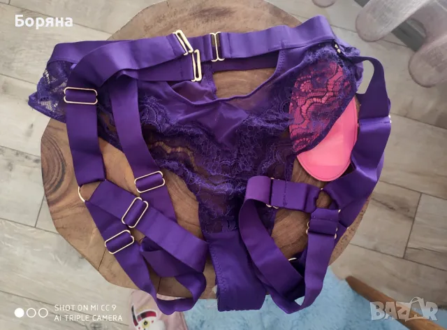 Промо - Hunkemöller нов с етикети комплект сутиен и стринг с жартиер, снимка 14 - Бельо - 49223741