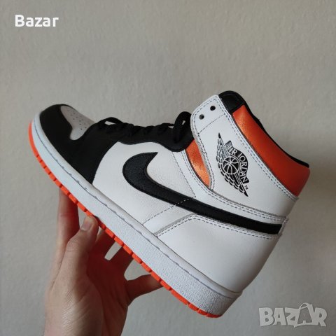 Nike Air Jordan 1 High Electro Orange Нови Оригинални Обувки Маратонки Кецове Размер 42 Номер 26.5см, снимка 6 - Кецове - 40284632